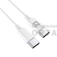 Кабель DEFENDER F182 TypeC-TypeC 1м, 30 Вт, PD,TPE,белый, пакет (1/100)