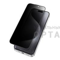 Стекло защитное, KEEPHONE ULTRA HD PRIVACY FULL GLUE GLASS iPhone 16 PRO MAX