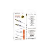 Кабель AUX, Jack 3,5mm(m)-Jack 3,5mm(m) Borofone BL20, 1m, белый