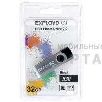 Флешка USB 32 Гб Exployd  530  чёрный Флешка USB 32 Гб Exployd  530  чёрный