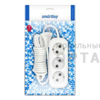 Удлинитель Smartbuy 3 гнезда 1,5 метра 10А/2,2кВт без заземления ПВС 2х1,0 (SBE-10-3-1,5-N) (1/50)