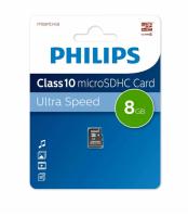 Карта памяти microSDHC 8 Гб Philips, Ultra High Speed, Class10