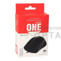 Мышь Smartbuy ONE 352, черная, проводная (1/100)