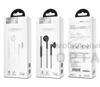 Наушники проводные внутриканальные HOCO M53, Exquisite sound, Jack 3.5мм, 1.2 м,  черный