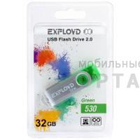 Флешка USB 32 Гб Exployd  530  зелёный Флешка USB 32 Гб Exployd  530  зелёный