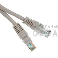 Патч корд литой TELECOM UTP Кат. 5е, серый, 0.5 м. (1/500) Патч корд литой TELECOM UTP Кат. 5е, серый, 0.5 м. (1/500)