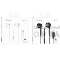 Наушники проводные внутриканальные HOCO M101, Crystal joy, Type-C, 1.2 м,  черный