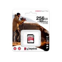 Карта памяти SDXC 256 Гб Kingston, Canvas React Plus, Class U3 UHS-II V90, 300Mb/s, без адаптера