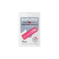 Флешка USB 4 Гб Exployd 620, USB2.0, пластик, красный