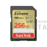 Карта памяти 256 Гб SDXC SanDisk Class 10 Extreme V30 UHS-I U3 (180 Mb/s)