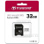 Карта памяти 32 Гб MicroSD Transcend 300S UHS-I U1 + SD адаптер