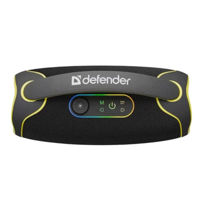 Аудио-колонка беспроводная DEFENDER Beatbox 100 100W, BT/FM/USB/TF/IPX5/TWS, черно-желтый (1/4)