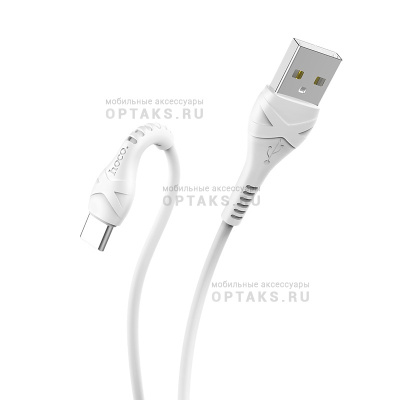 Кабель USB to Lightning HOCO X37 Cool power, 1m, 2.4A,  белый