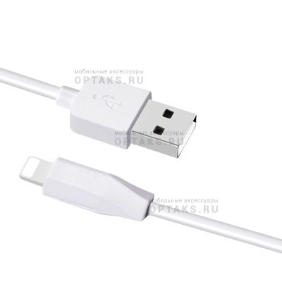 Кабель USB to Lightning HOCO X1 Rapid, 2.0м, 2.4A,  белый