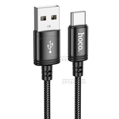 Кабель USB to Type-C HOCO X89 Wind, 1.0м, 3.0A,  черный, не упакован